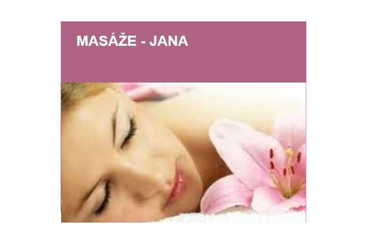 Masáže - Jana (mobilní masér pro VM a okolí)