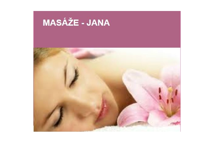 Masáže - Jana (mobilní masér pro VM a okolí)