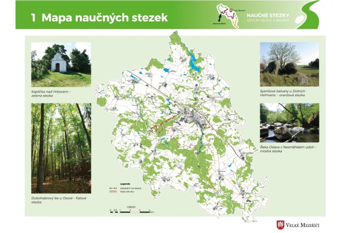 1. Mapa naučných stezek