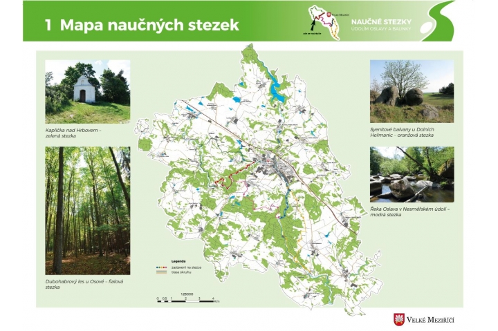 1. Mapa naučných stezek